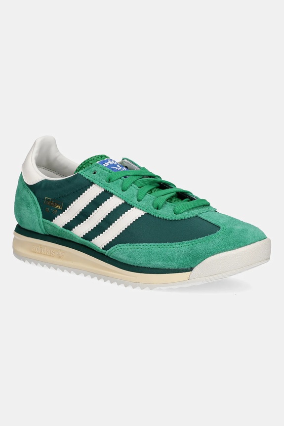 adidas Originals sneakersy dziecięce SL 72 RS skóra zamszowa zielony JH5673