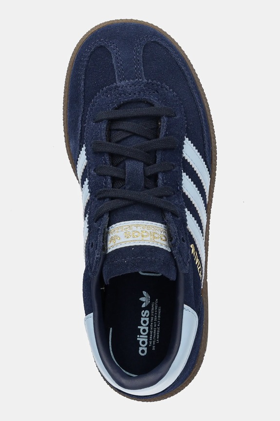 Otroške superge iz semiša adidas Originals HANDBALL SPEZIAL mornarsko modra JI2895