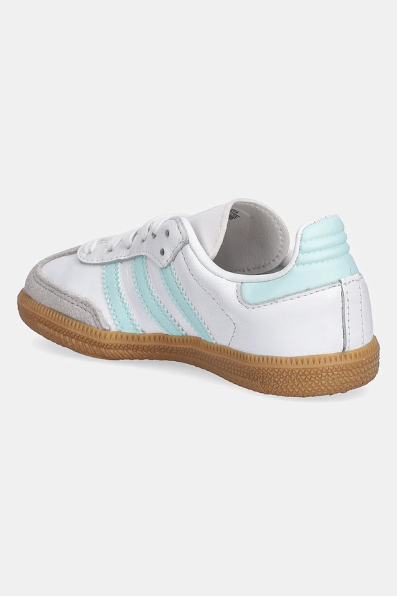 Chłopiec adidas Originals sneakersy skórzane SAMBA OG JP5485 turkusowy