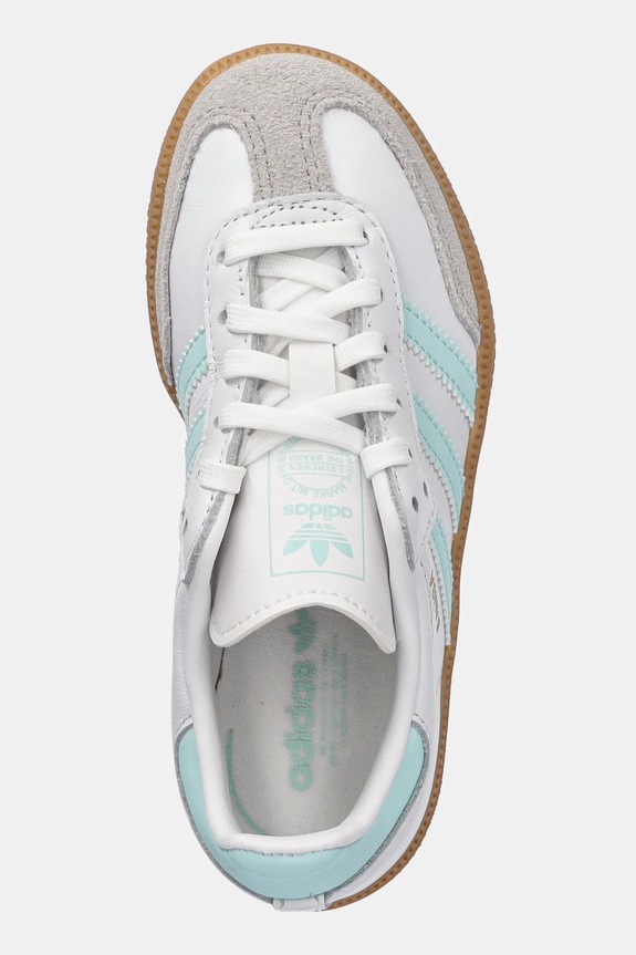 adidas Originals sneakersy skórzane SAMBA OG turkusowy JP5485