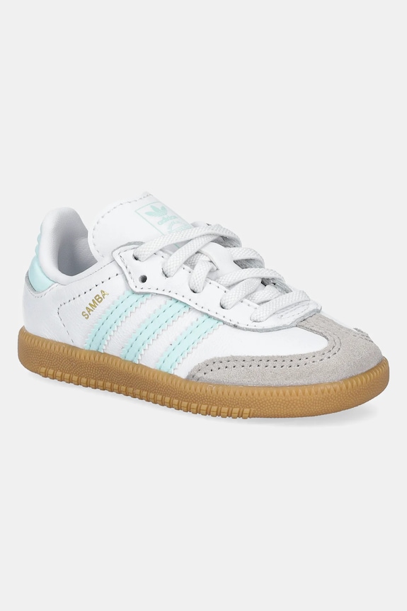 adidas Originals sneakersy skórzane SAMBA OG tekstylny turkusowy JP5489