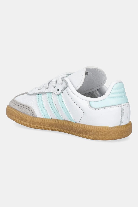 Chłopiec adidas Originals sneakersy skórzane SAMBA OG JP5489 turkusowy