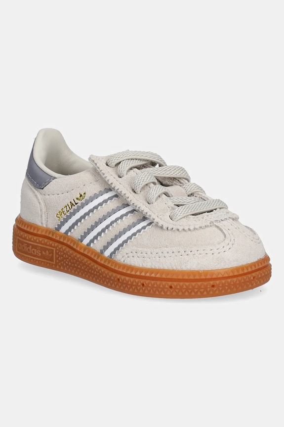 Dječje tenisice od brušene kože adidas Originals HANDBALL SPEZIAL imitacija zrnate kože bež JI0459