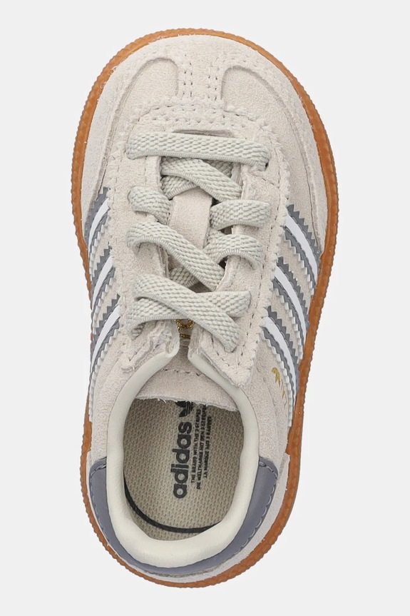 Dječje tenisice od brušene kože adidas Originals HANDBALL SPEZIAL bež JI0459