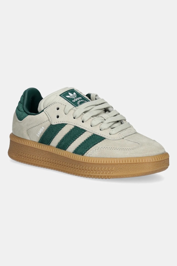 Σουέτ sneakers adidas Originals SAMBA XLG συνθετικό πράσινο JQ9886