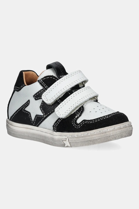 Froddo sneakersy skórzane dziecięce DOLBY skóra zamszowa biały G2130315.21.24