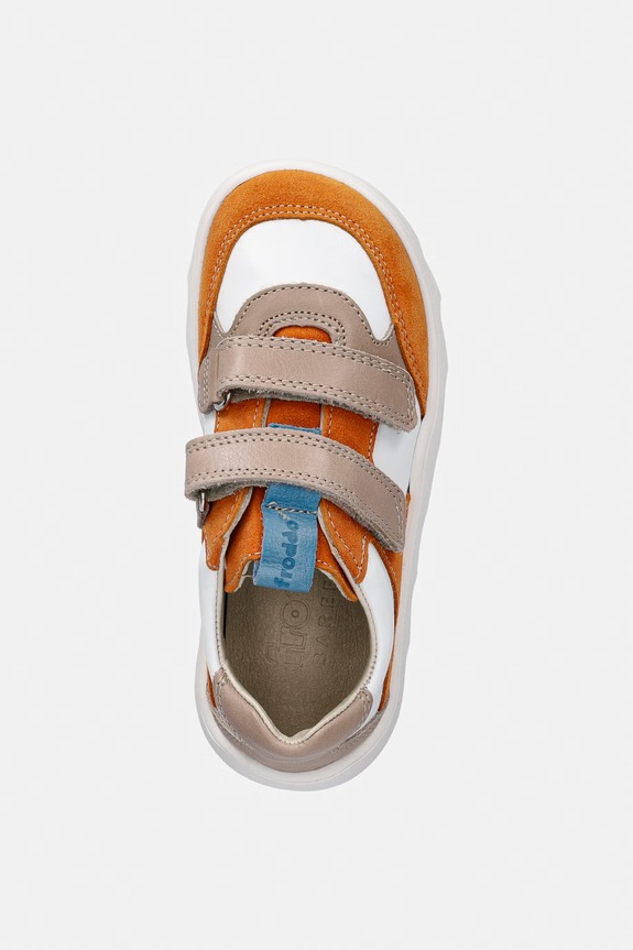 Детски кожени маратонки Froddo BAREFOOT ZERU SPRING оранжев G3130264.25.30