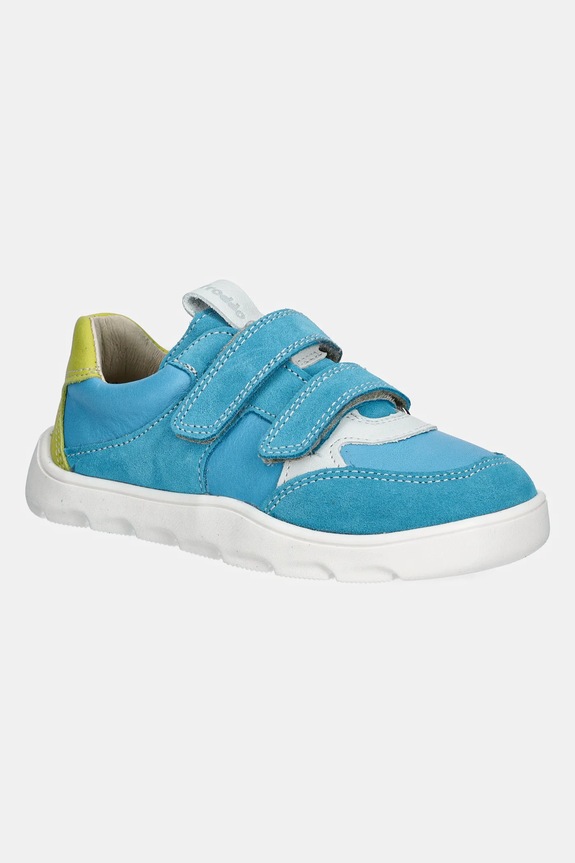 Froddo scarpe da ginnastica per bambini in pelle BAREFOOT ZERU SPRING pelle fiore turchese G3130264.25.30