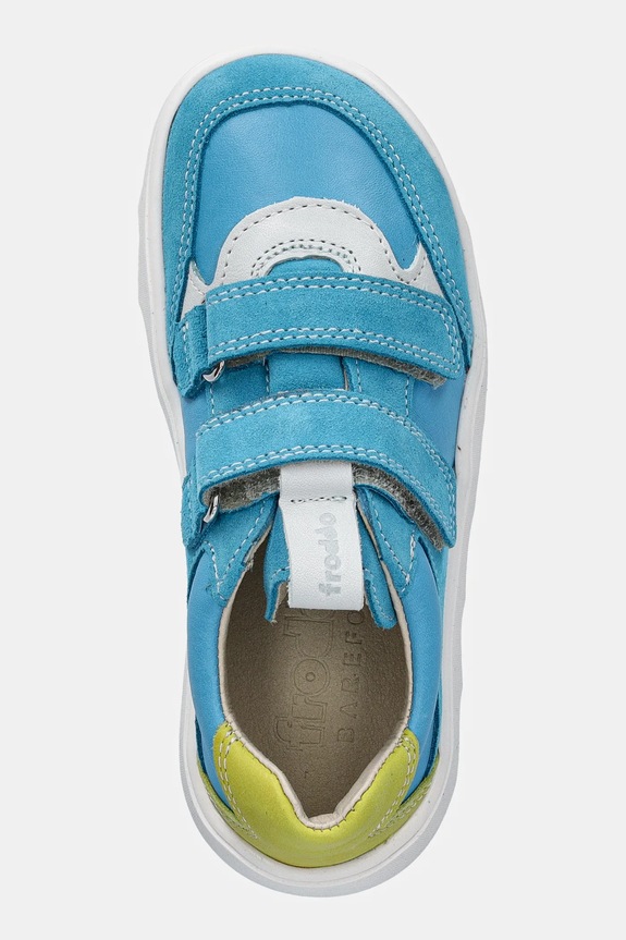 Froddo scarpe da ginnastica per bambini in pelle BAREFOOT ZERU SPRING turchese G3130264.25.30