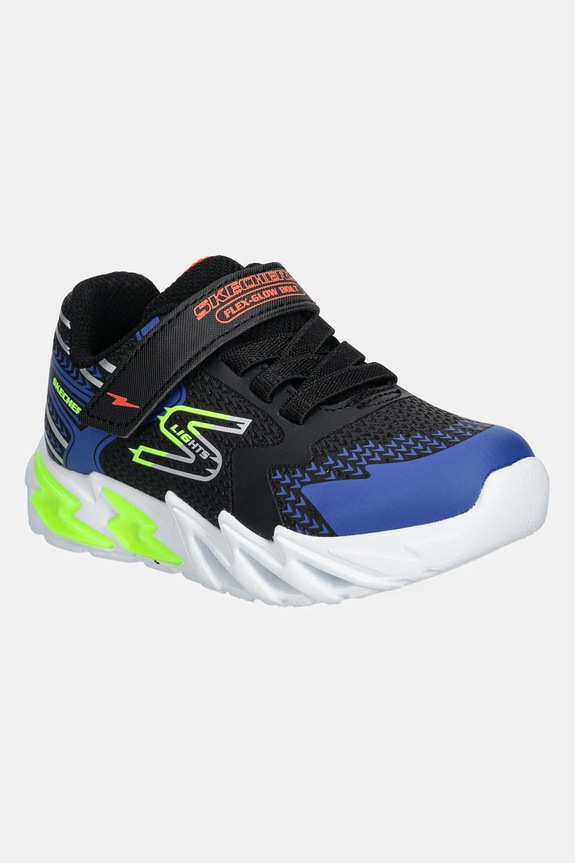Dječje tenisice Skechers FLEX-GLOW BOLT sintetički crna 400138N