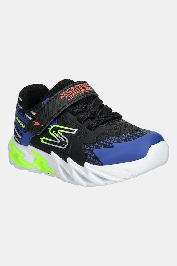 Dječje tenisice Skechers FLEX-GLOW BOLT sintetički crna 400138N