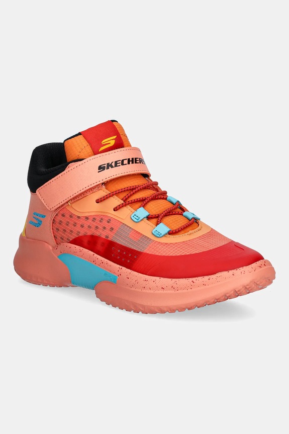 Dětské tenisky Skechers SKX COURT HYPE - HOOPER-HERO textilní oranžová 406068L