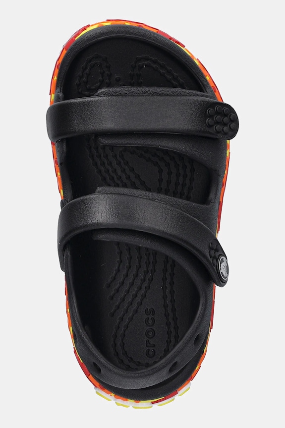 Crocs sandały dziecięce CROCBAND FLAMES SANDAL T czarny 211269.CROCS.CROCBAND.F