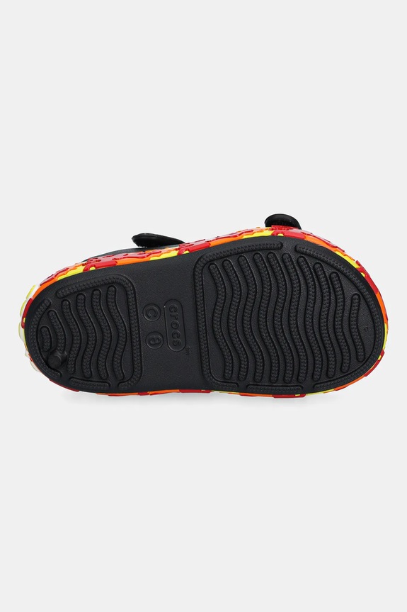 Crocs sandały dziecięce CROCBAND FLAMES SANDAL T 211269.CROCS.CROCBAND.F czarny