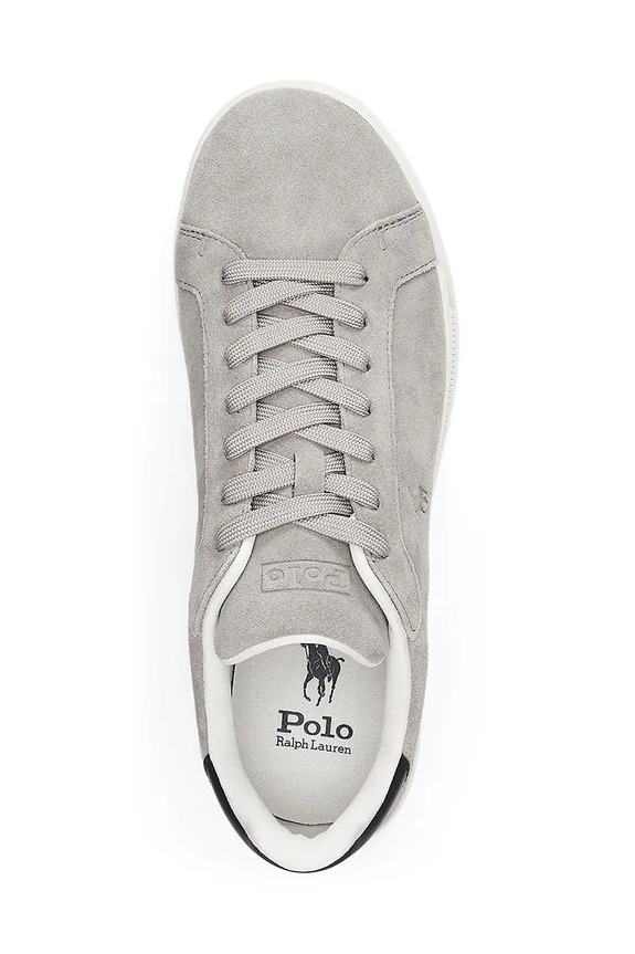 Tenisice od brušene kože Polo Ralph Lauren Hrt Crt Ii siva 809955691002.020