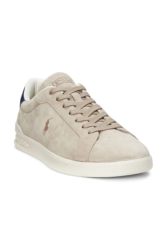 Semišové tenisky Polo Ralph Lauren Hrt Crt Ii 809955691003 béžová SS26