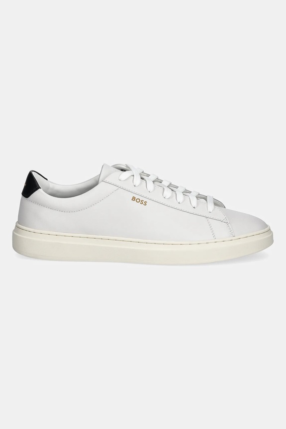 BOSS sneakersy skórzane Kieran 50536480.102 biały SS25