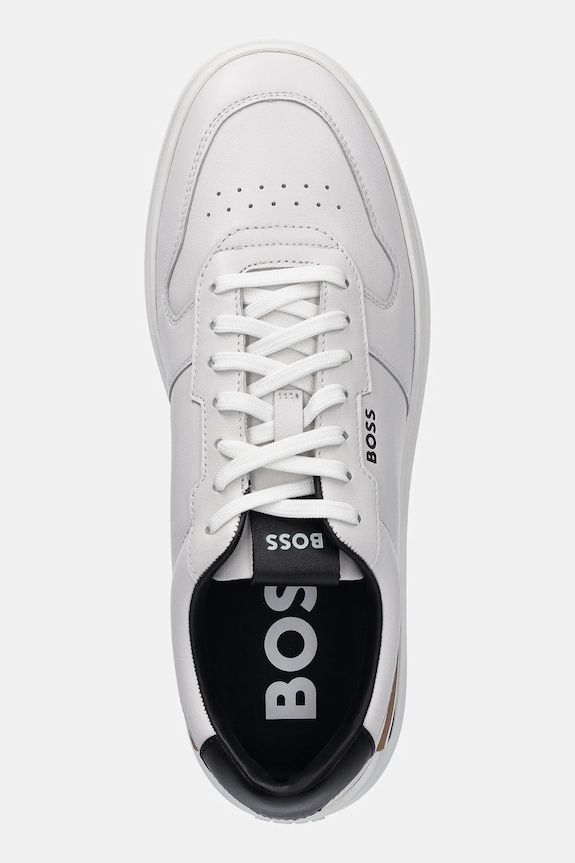 BOSS sneakersy skórzane Clint biały 50542538.140