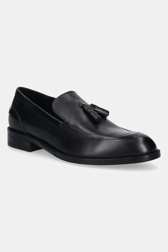 BOSS mokasyny skórzane Tayil eleganckie czarny 50531305.001