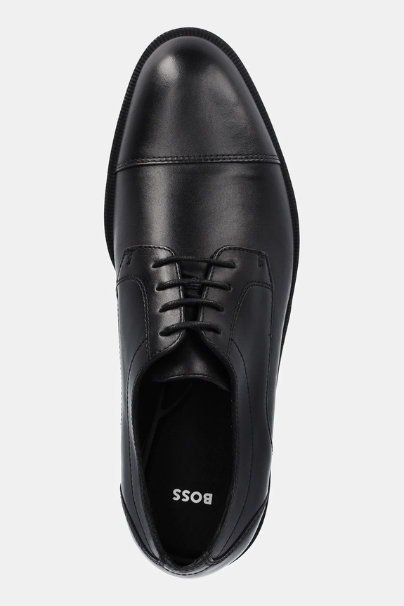 Kožené polobotky BOSS Tayil černá 50536144.001