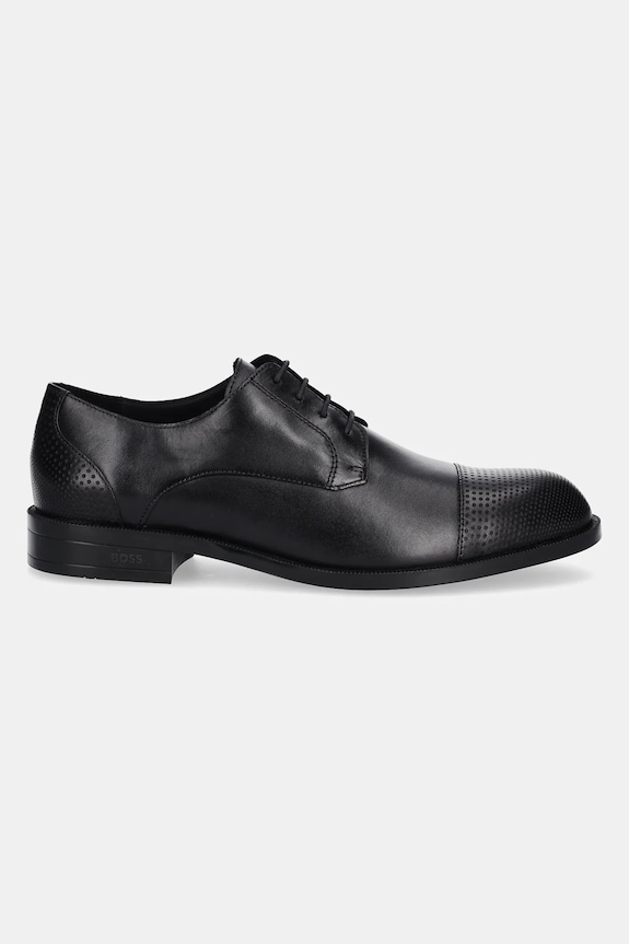 BOSS półbuty skórzane Tayil 50543422.001 czarny SS25