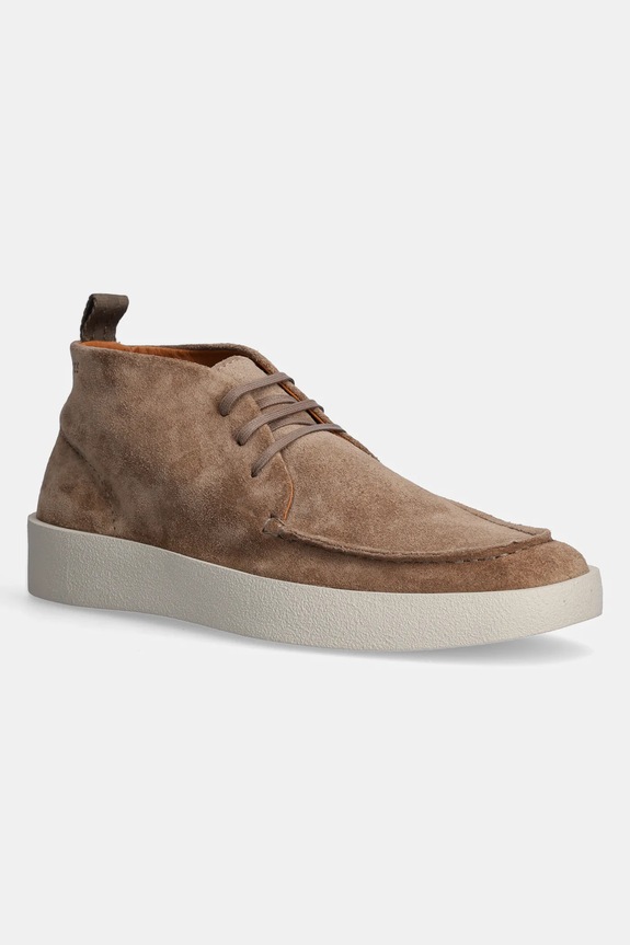 BOSS pantofi de piele intoarsa Clay piele întoarsă maro 50536160.260