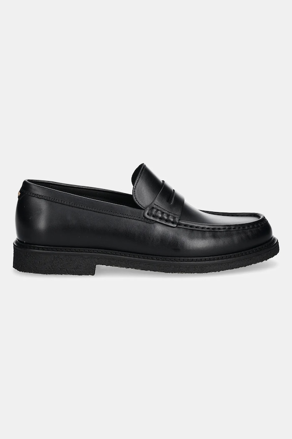 BOSS mokasyny skórzane Kope 50536230.001 czarny SS25