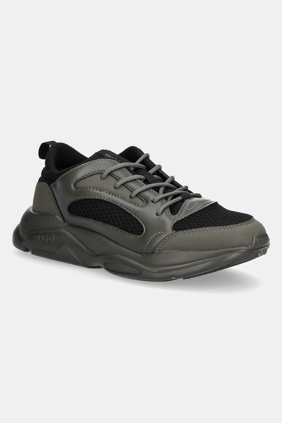 HUGO sneakersy Leon imitacja skóry licowej zielony 50536261.309