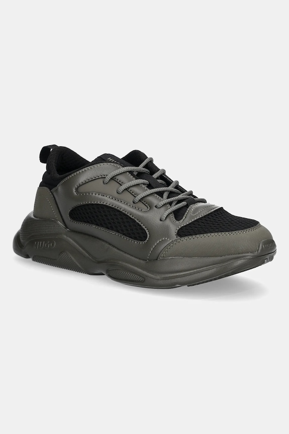HUGO sneakersy Leon imitacja skóry licowej zielony 50536261.309