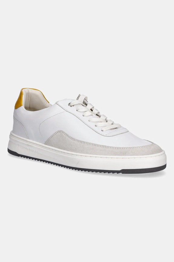 Filling Pieces bőr sportcipő Mondo Squash Tag velúr bőr fehér 46725651924