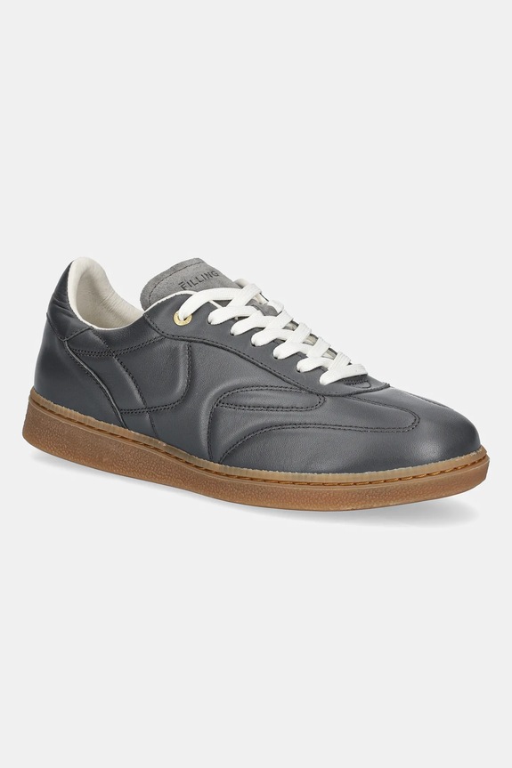 Filling Pieces sneakersy skórzane Sprinter Fussquilt syntetyczny szary 68660061002