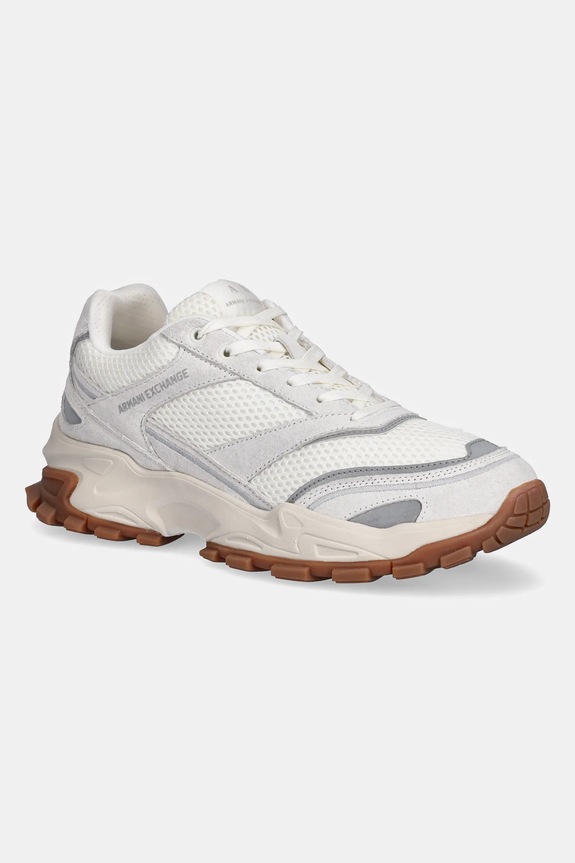 Armani Exchange sneakersy tekstylny biały XUX246.XV916.00894