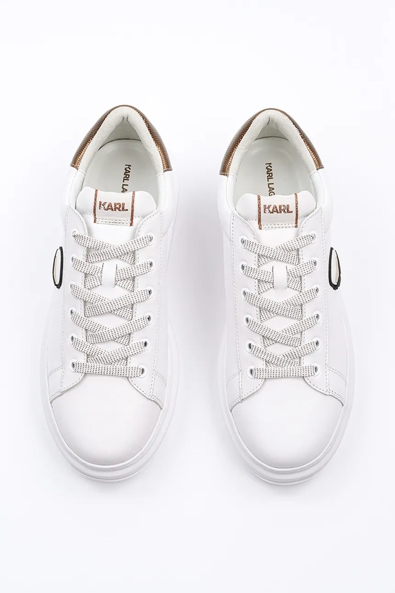 Karl Lagerfeld sneakersy skórzane KAPRI MENS NFT biały KL52531M.01Z
