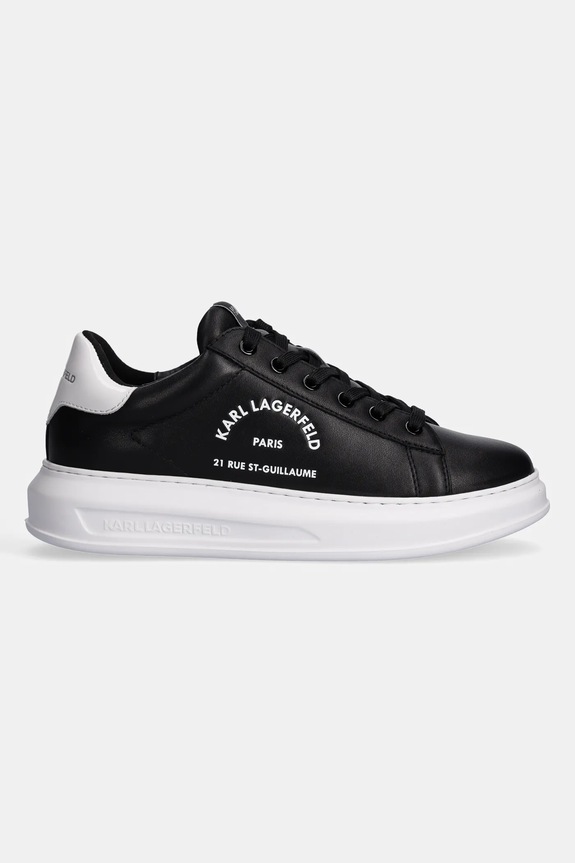 Karl Lagerfeld sneakersy skórzane KAPRI MENS KL52538K.000 czarny SS25