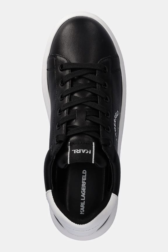 Karl Lagerfeld sneakersy skórzane KAPRI MENS czarny KL52538K.000