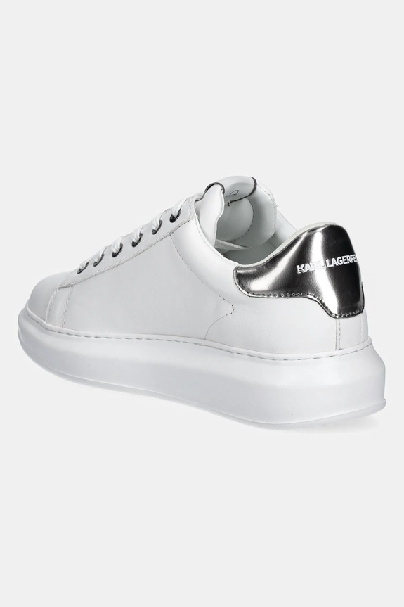 Boty Kožené tenisky Karl Lagerfeld KAPRI MENS KL52538K.01S bílá