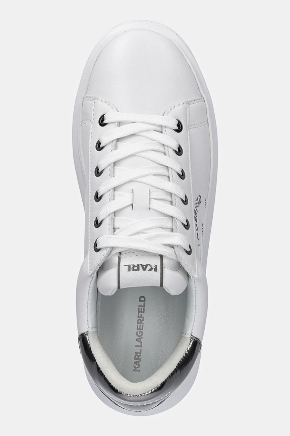 Kožené tenisky Karl Lagerfeld KAPRI MENS bílá KL52538K.01S