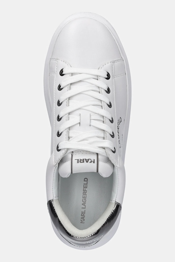 Kožené tenisky Karl Lagerfeld KAPRI MENS bílá KL52538K.01S