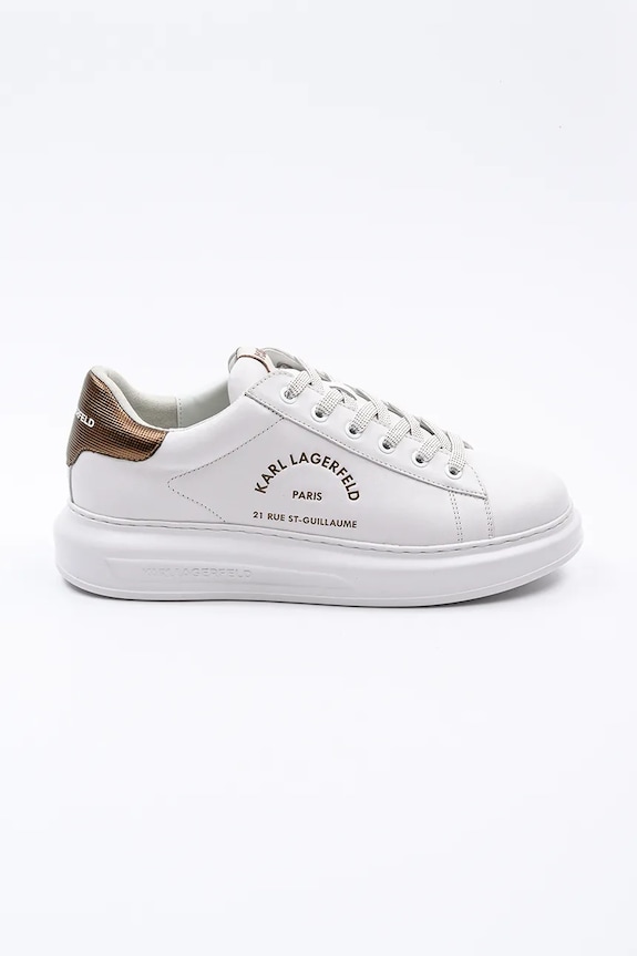 Karl Lagerfeld sneakersy skórzane KAPRI MENS niska biały KL52538K.01Z