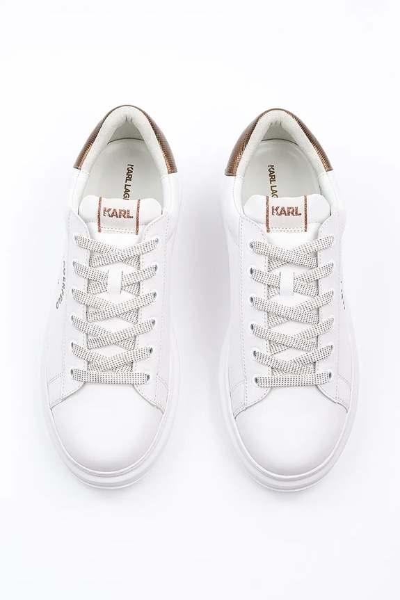 Karl Lagerfeld sneakersy skórzane KAPRI MENS biały KL52538K.01Z