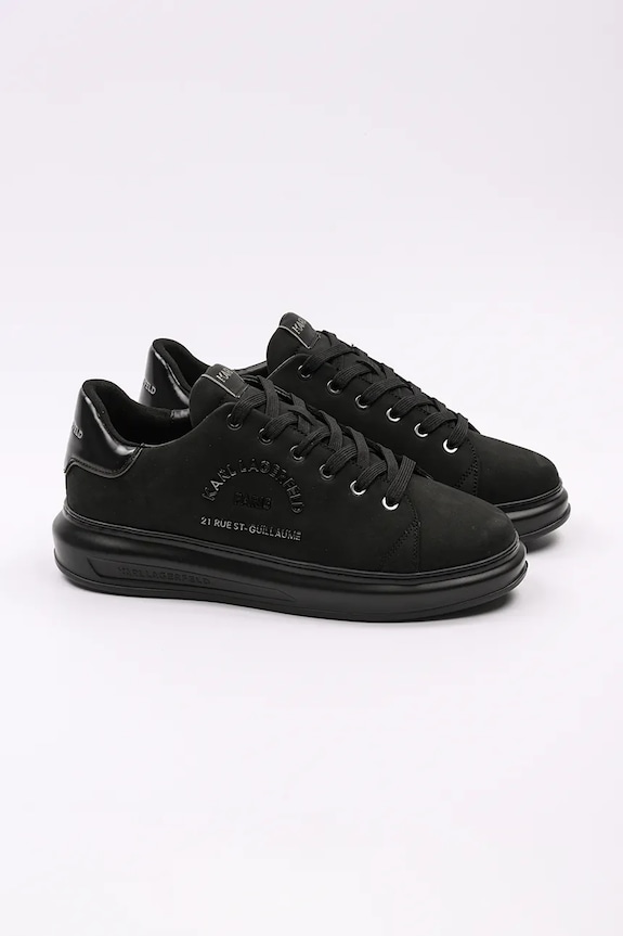 Semišové tenisky Karl Lagerfeld KAPRI MENS KL52537K.20X černá SS25