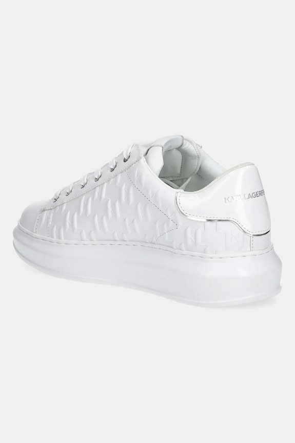 Boty Kožené tenisky Karl Lagerfeld KAPRI MENS KL52549K.01W bílá