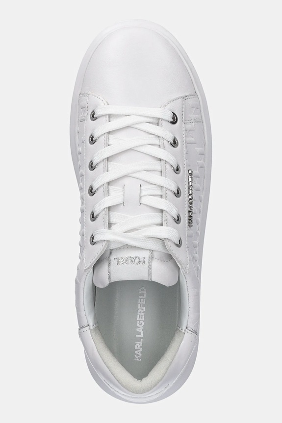 Kožené tenisky Karl Lagerfeld KAPRI MENS bílá KL52549K.01W