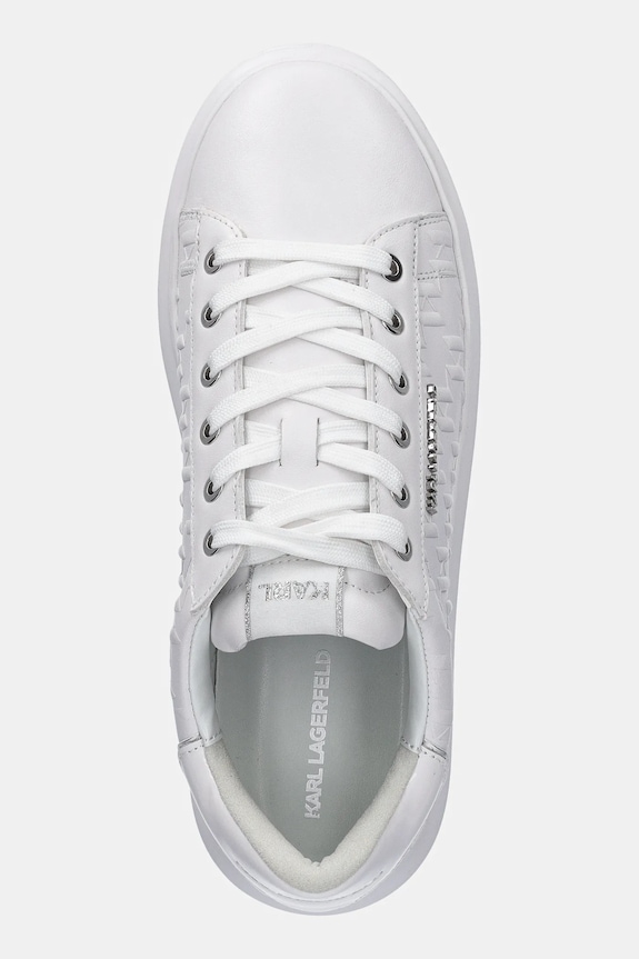 Kožené tenisky Karl Lagerfeld KAPRI MENS bílá KL52549K.01W