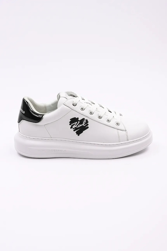Kožené tenisky Karl Lagerfeld KAPRI MENS nízký bílá KL52515V.011