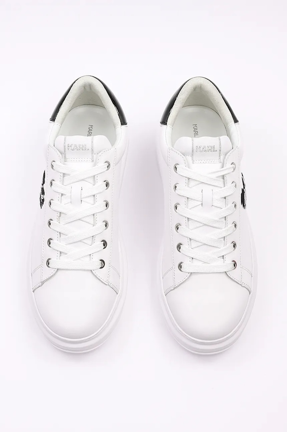 Kožené tenisky Karl Lagerfeld KAPRI MENS bílá KL52515V.011