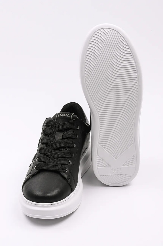 Kožené tenisky Karl Lagerfeld KAPRI MENS černá KL52511K.000