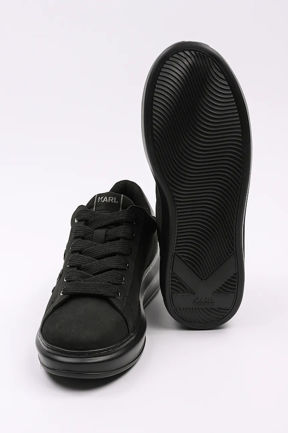 Nubukové tenisky Karl Lagerfeld KAPRI MENS čierna KL52512K.20X