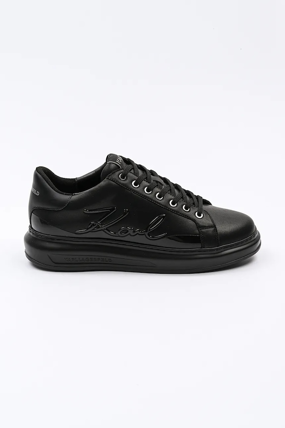 Nubukové tenisky Karl Lagerfeld KAPRI MENS nubuk čierna KL52548F.00X