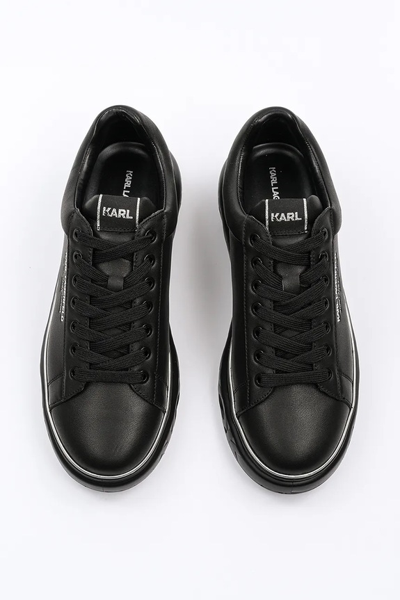 Кожени маратонки Karl Lagerfeld KAPRI KITE RSG черен KL54525.00X